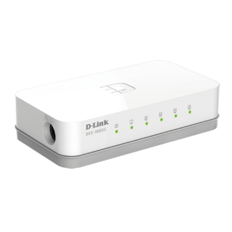 Dlink DES-1005C 5 Port 10/100M Unmanaged Desktop Switch