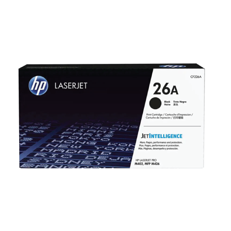 HP 26A Black Original LaserJet Toner Cartridge, CF226A