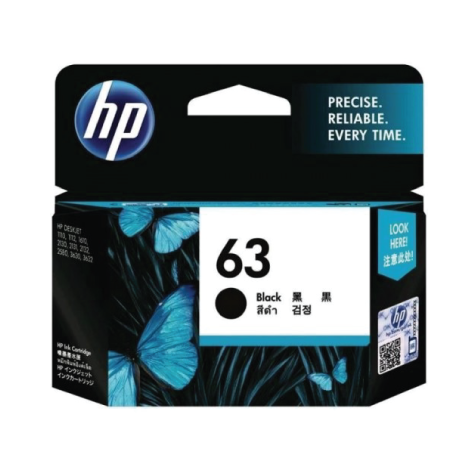 HP 63 Original Ink Black Cartridge
