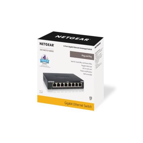 NETGEAR 8-Port Gigabit Ethernet Unmanaged Switch (GS308)
