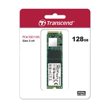 Transcend 128GB 110S NVMe M.2 2280 PCIe Gen 3 X4 Internal SSD