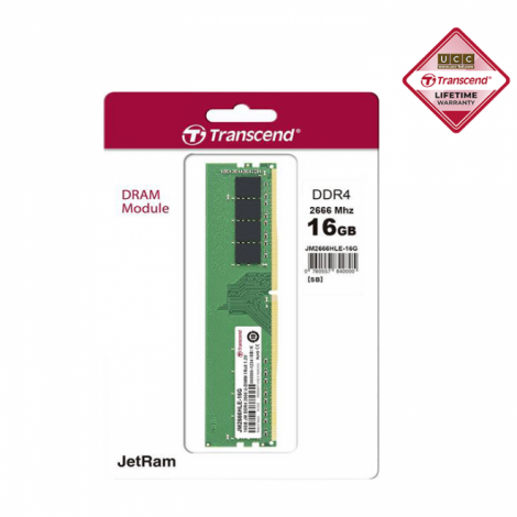 Transcend 16GB DDR4 2666Mhz U-DIMM Desktop RAM