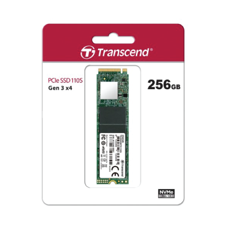 Transcend 256GB 110S NVMe M.2 2280 PCIe Gen3 X4 Internal SSD