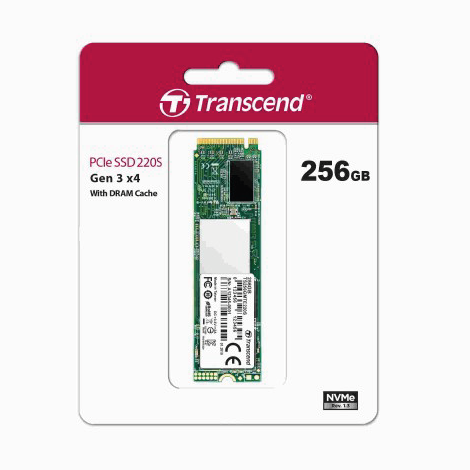 Transcend 256GB 220S NVMe M.2 2280 PCIe Gen3x4 With Dram Cache Internal SSD