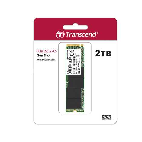 Transcend 2TB 220S NVMe M.2 2280 PCIe Gen3x4 With Dram Cache Internal SSD