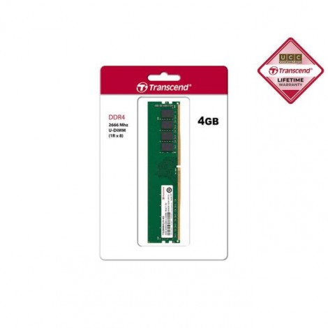 Transcend 4GB  DDR4 2666MHZ U-DIMM 1RX8 Desktop RAM