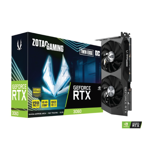 ZOTAC RTX 3060 Twin Edge OC GDDR6 12GB Graphics Card